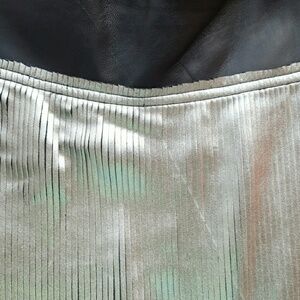 Club Monaco Metallic Pleated Skirt
